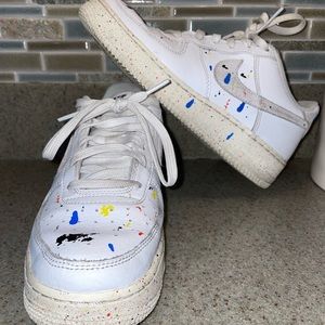 Nike Air Force 1 paint splatter size 6.5y